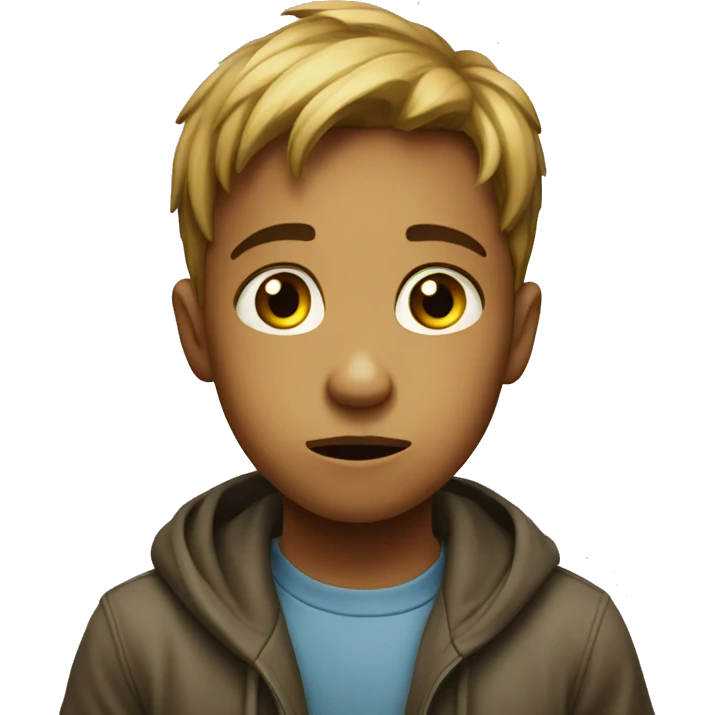 confused child emoji