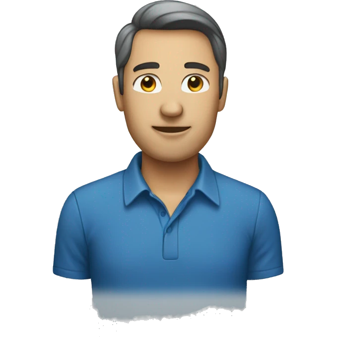 manager in a blue shirt emoji