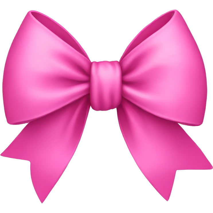 Pink bow emoji