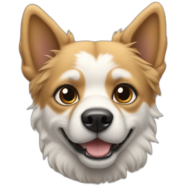Chien hyène emoji
