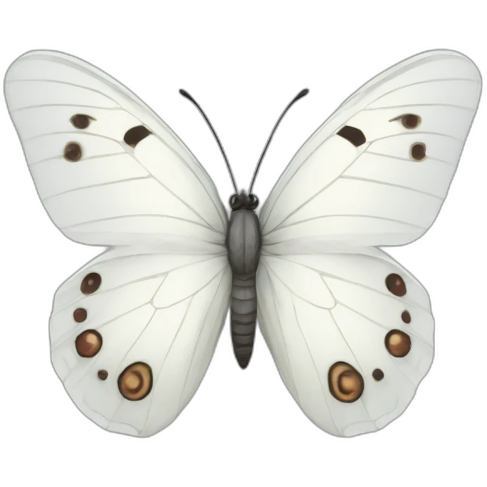 White butterfly  emoji