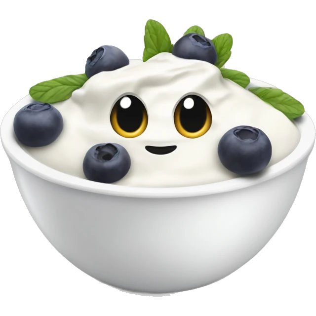 Yoghurt bowl emoji