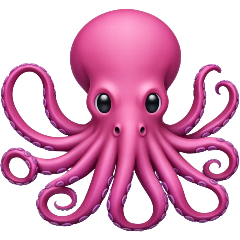 pink octopus, no eyes emoji