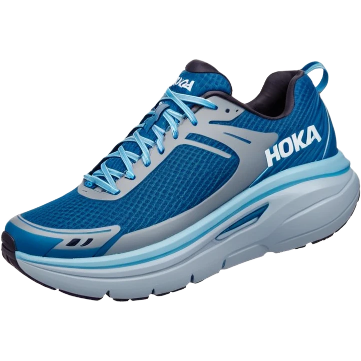 running shoe hoka bondi 9 emoji