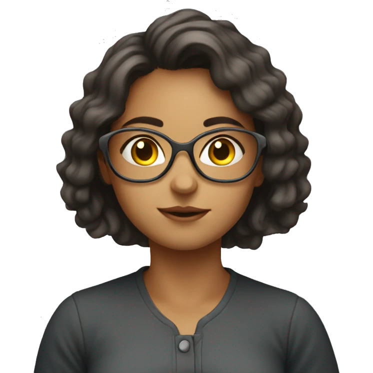 girl studying physics no glasses emoji