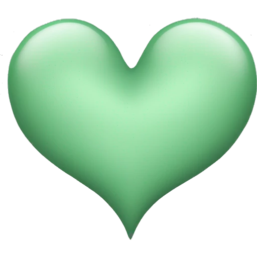 Sage green heart emoji
