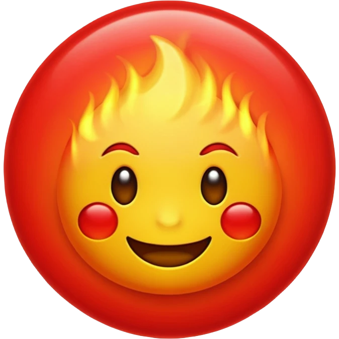red hot emoji emoji