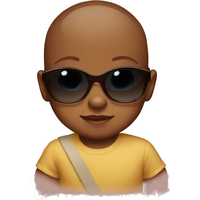 Baby wearing sunglasses emoji