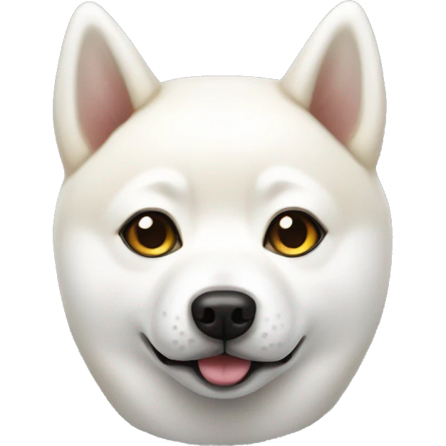 Small white shiba inu  emoji