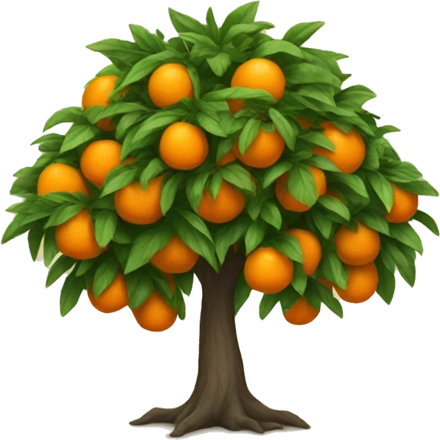 an orange tree emoji