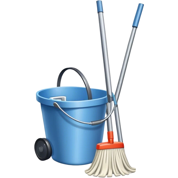 Hoover mop and bucket emoji