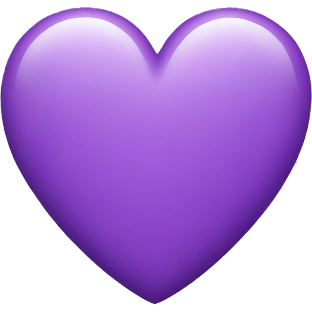 Purple heart emoji