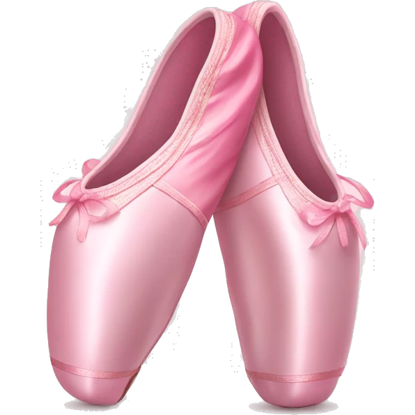 Pink ballet pointe shoes emoji