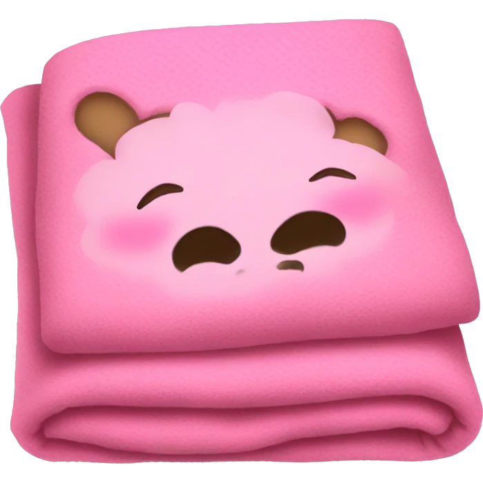 Pink blanket cute emoji
