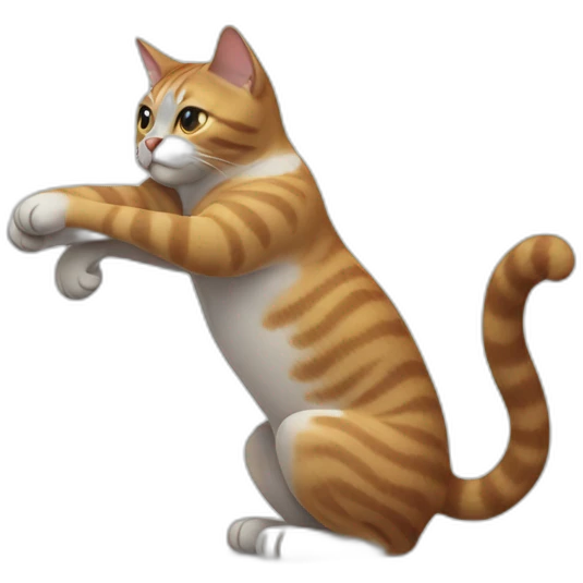 cat stretching emoji