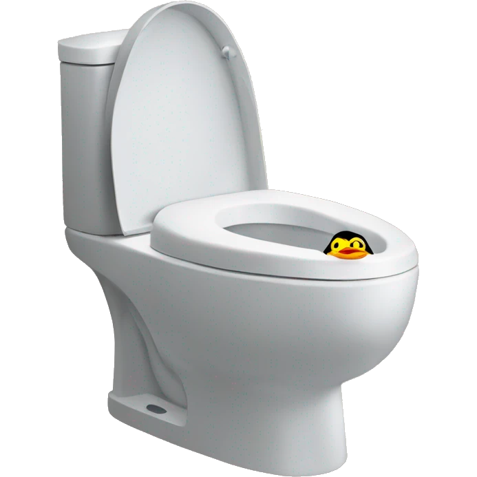 duck on toilet skibidi toilet emoji