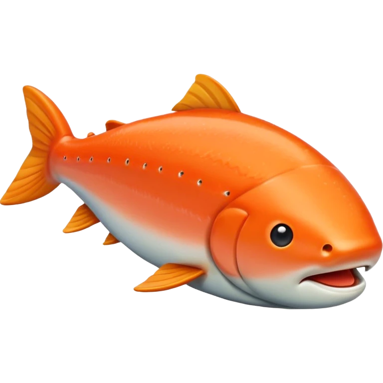 Make salmon  in iPhone emoji style emoji