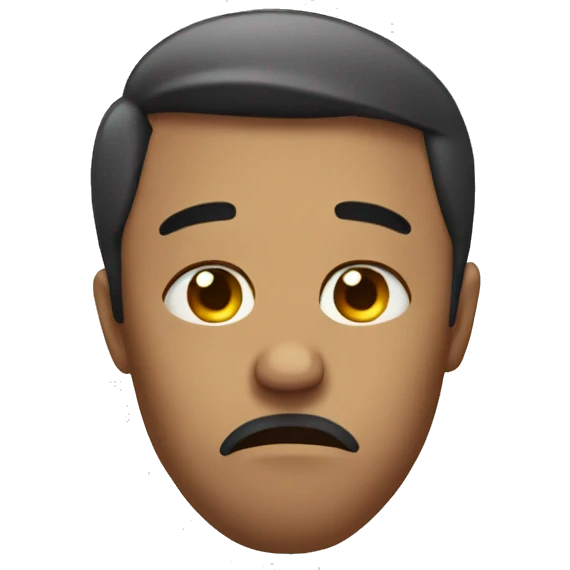 Super sad face emoji