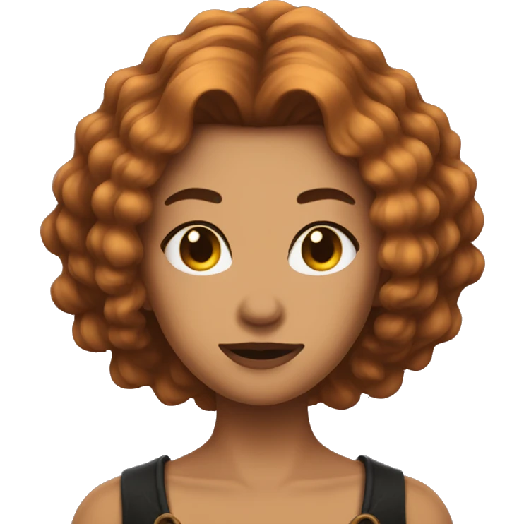 Witch power brwon hair emoji