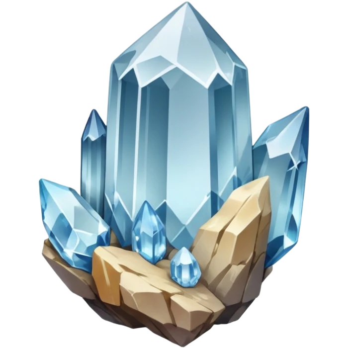 raw quartz crystal emoji