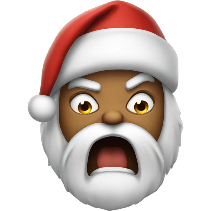 angry santa emoji