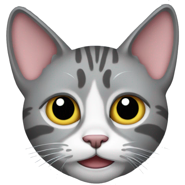  fold-eared gray cat rocker emoji