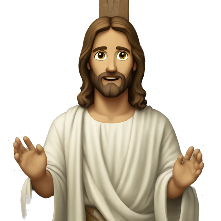 Jesus on cross emoji