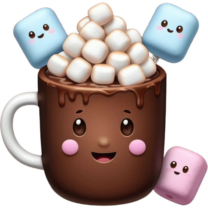cocoa with marshmallows emoji