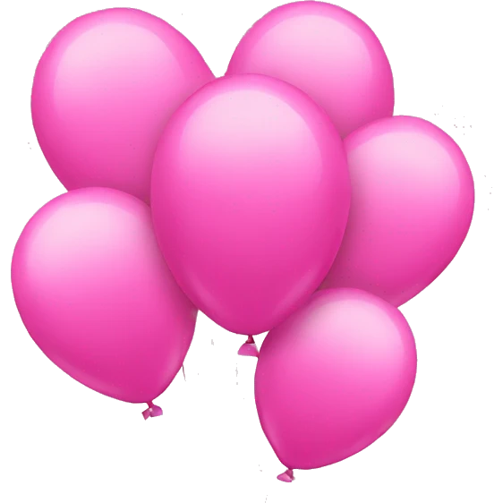 Pink balloons emoji