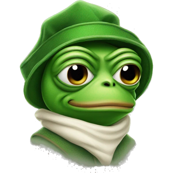 pepe frog in elf costume emoji