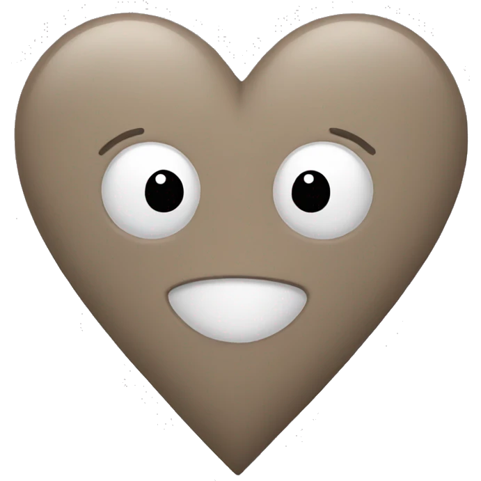 taupe heart emoji