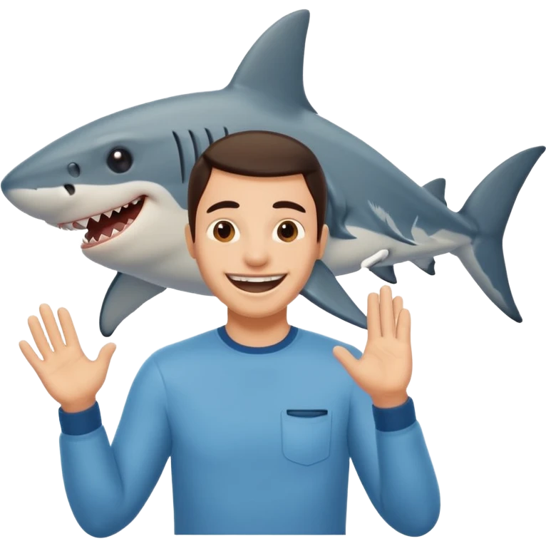 🤭🦈 emoji