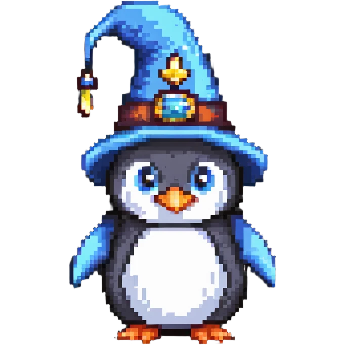 penguin wizard emoji