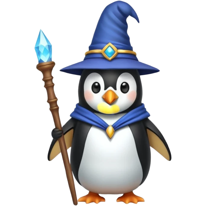Penguin Wizard emoji