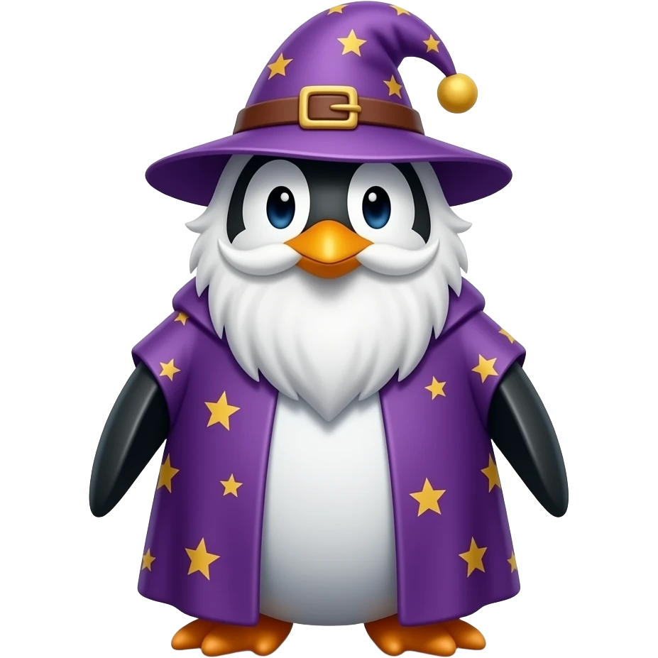 Penguin Wizard emoji