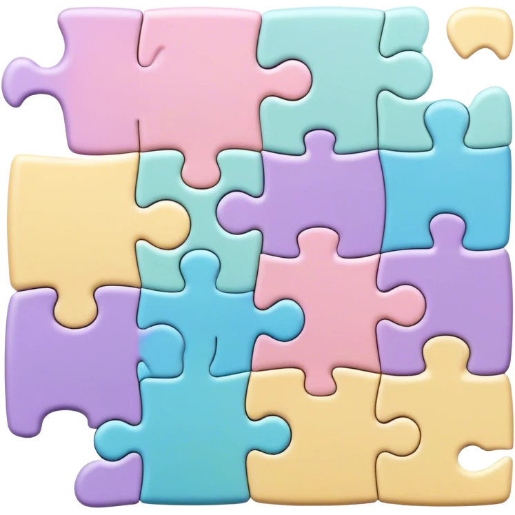 pastel puzzle emoji