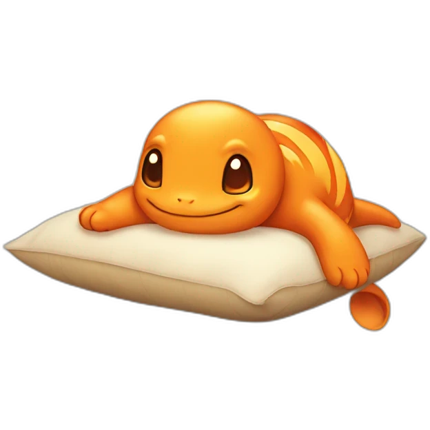 Cute Charmander sleeping  emoji