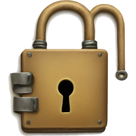 vintage diary with lock emoji