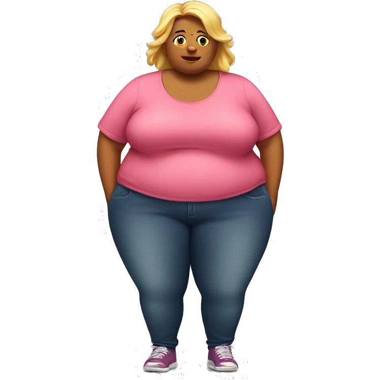 Fat woman  emoji