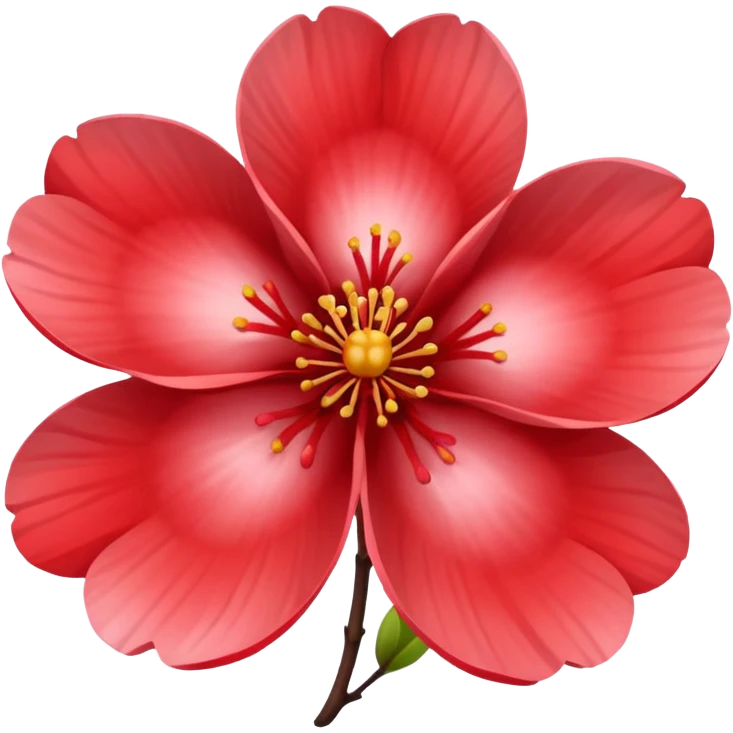 red sakura flower emoji