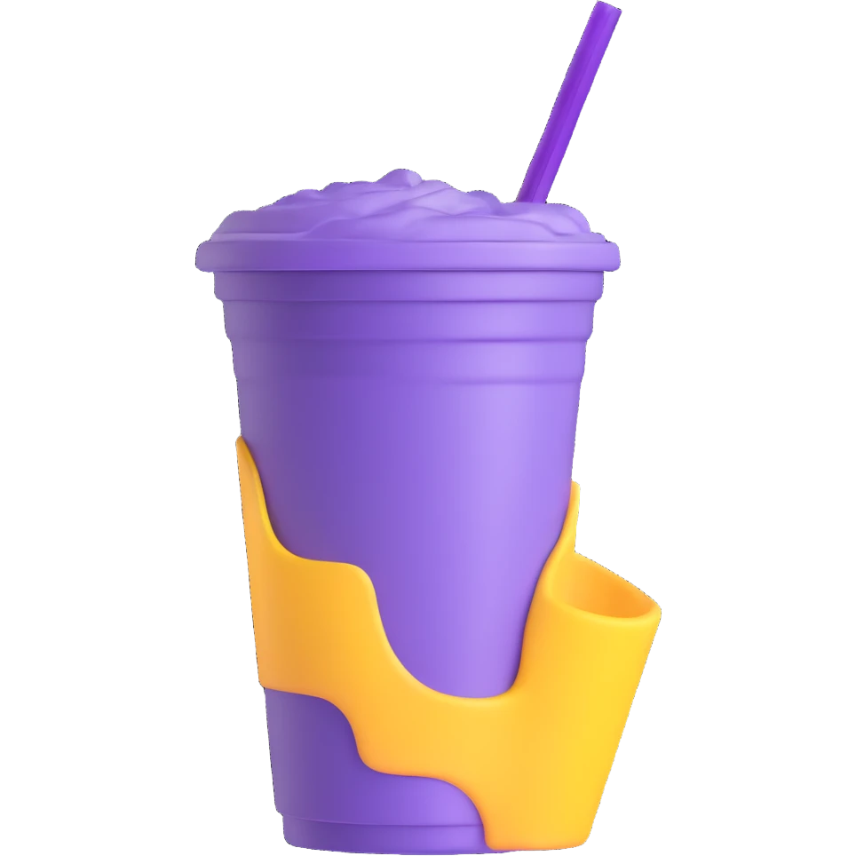 purple drink in styrofoam cup emoji