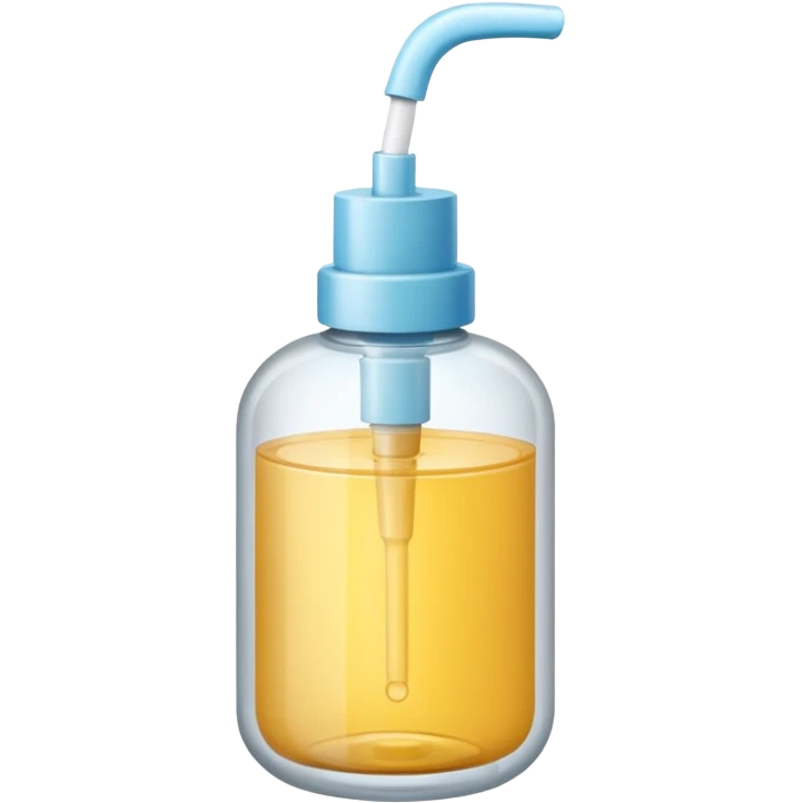 three cosmetic products side by side (a pump bottle, a small round jar with a lid, and a squeeze tube) emoji