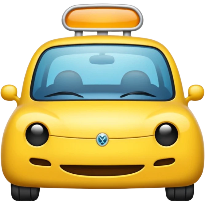 multicolored car pollen filter icon in emoji style emoji