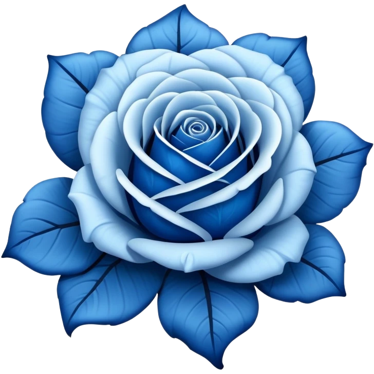Blue rose emoji