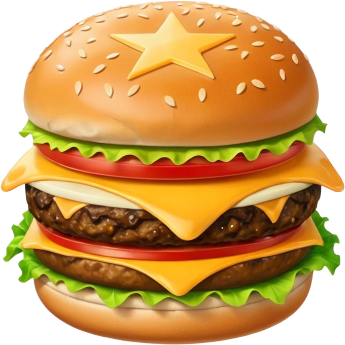 burger pentagram emoji