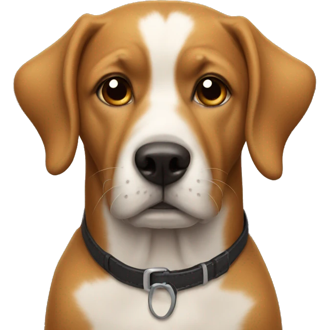 Dog as a man emoji
