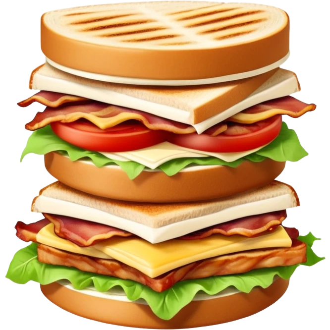 Grilled chicken club sandwich  emoji