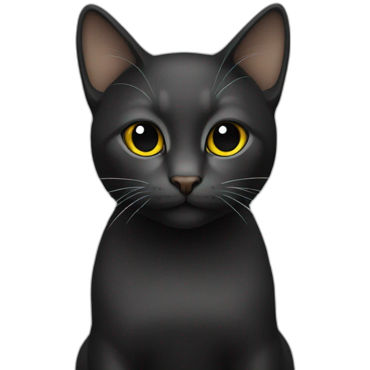 cat color black emoji