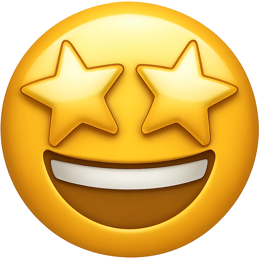 face with star eyes emoji emoji