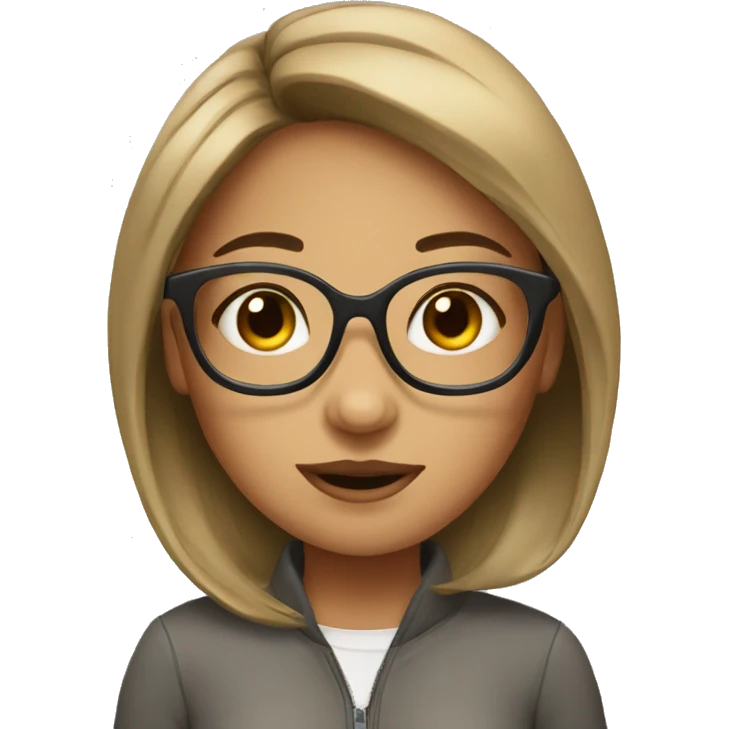Memogi girl with specs emoji